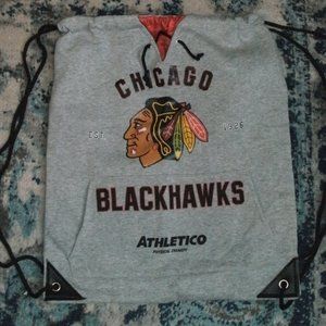 2015 Chicago Blackhawks Sweatshirt Drawstring Backpack Game Day Promo ~ Unused
